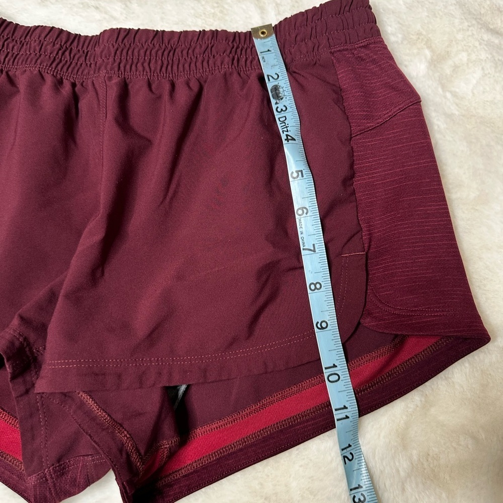 adidas Women's Burgundy Athletic Shorts - Picture 5 of 6